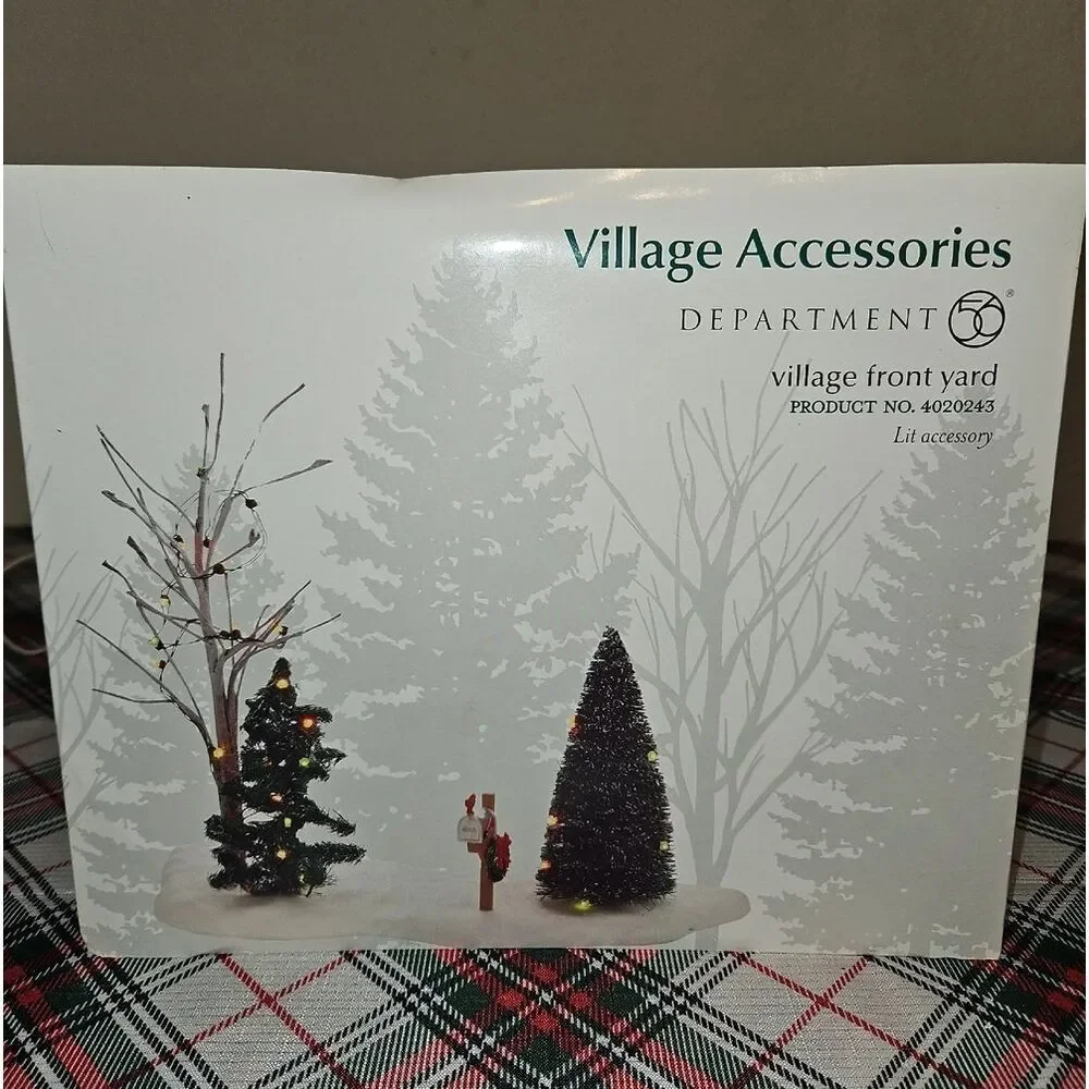 Department 56 Village Front Yard Holiday Tree Village Accent Decor